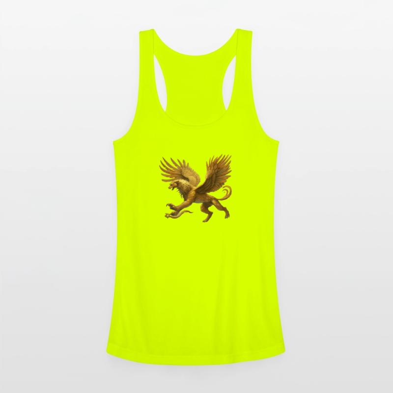 A flying lion is a mythological creature