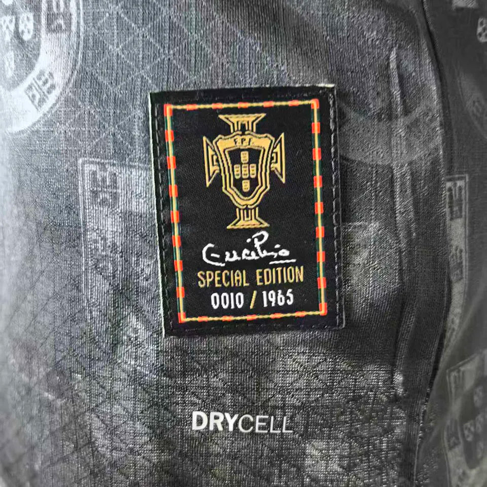 2026/27 Portugal Special Edition Black Player Version Soccer Jersey Detail 3