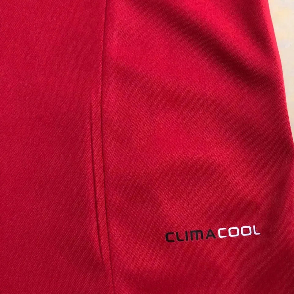 2010 Spain Home Red Retro Soccer Jersey Detail 4
