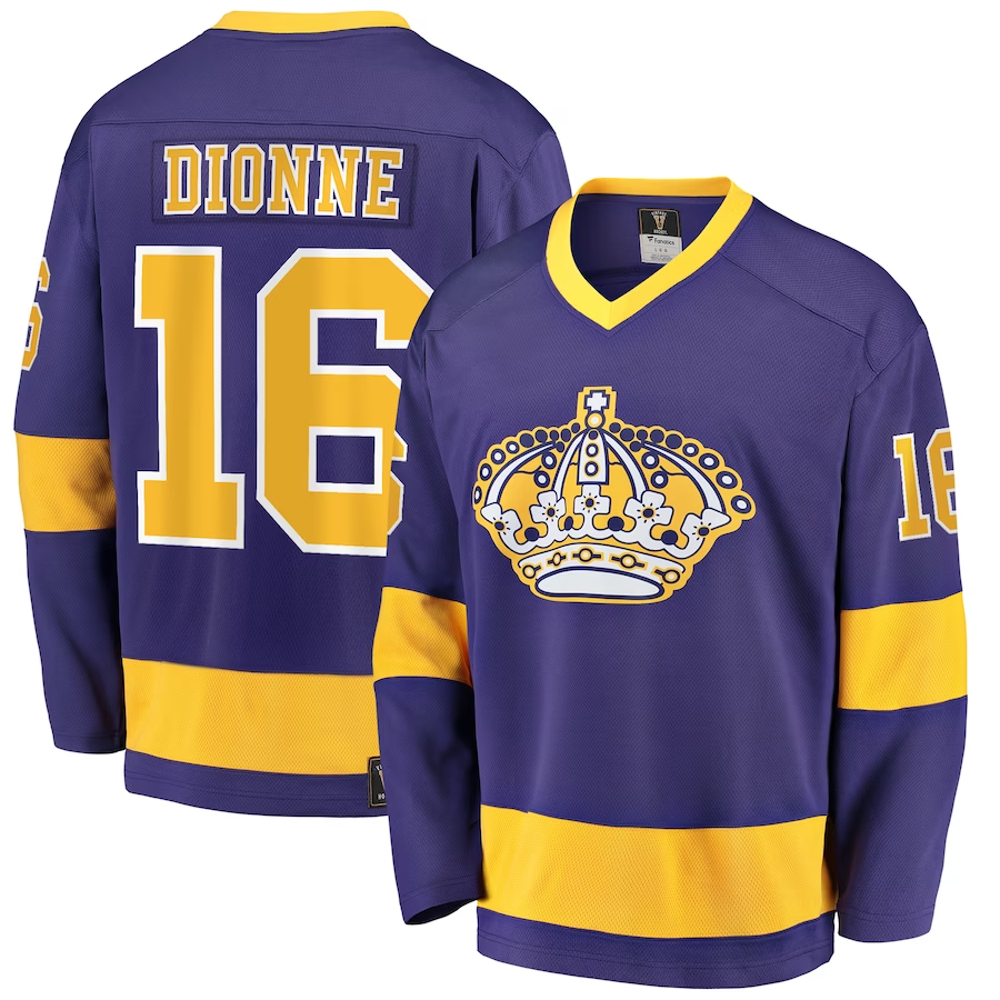 Men's Los Angeles Kings Marcel Dionne #16 Purple Premier Breakaway Retired Player Jerseys