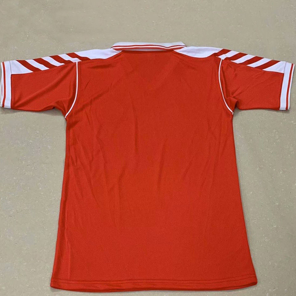 1998 Denmark Home Red Retro Soccer Jersey Item NO.: NAEUDEH1998 Back