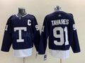 Men's Toronto Maple Leafs John Tavares #91 Blue Breakaway Player Game Jerseys