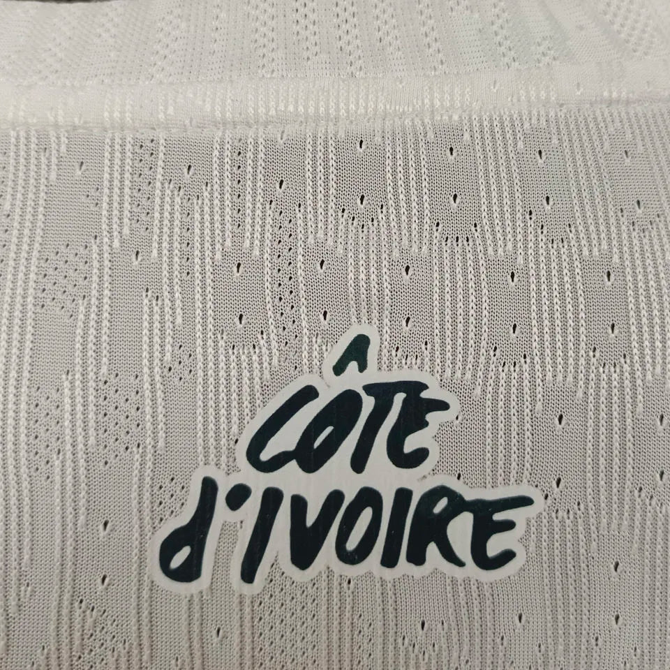 2025 Ivory Coast Away White Player Version Jersey Detail 1