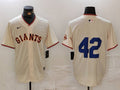 Men's San Francisco Giants #42 Cream 2024 Jackie Robinson Day Home Limited Jerseys