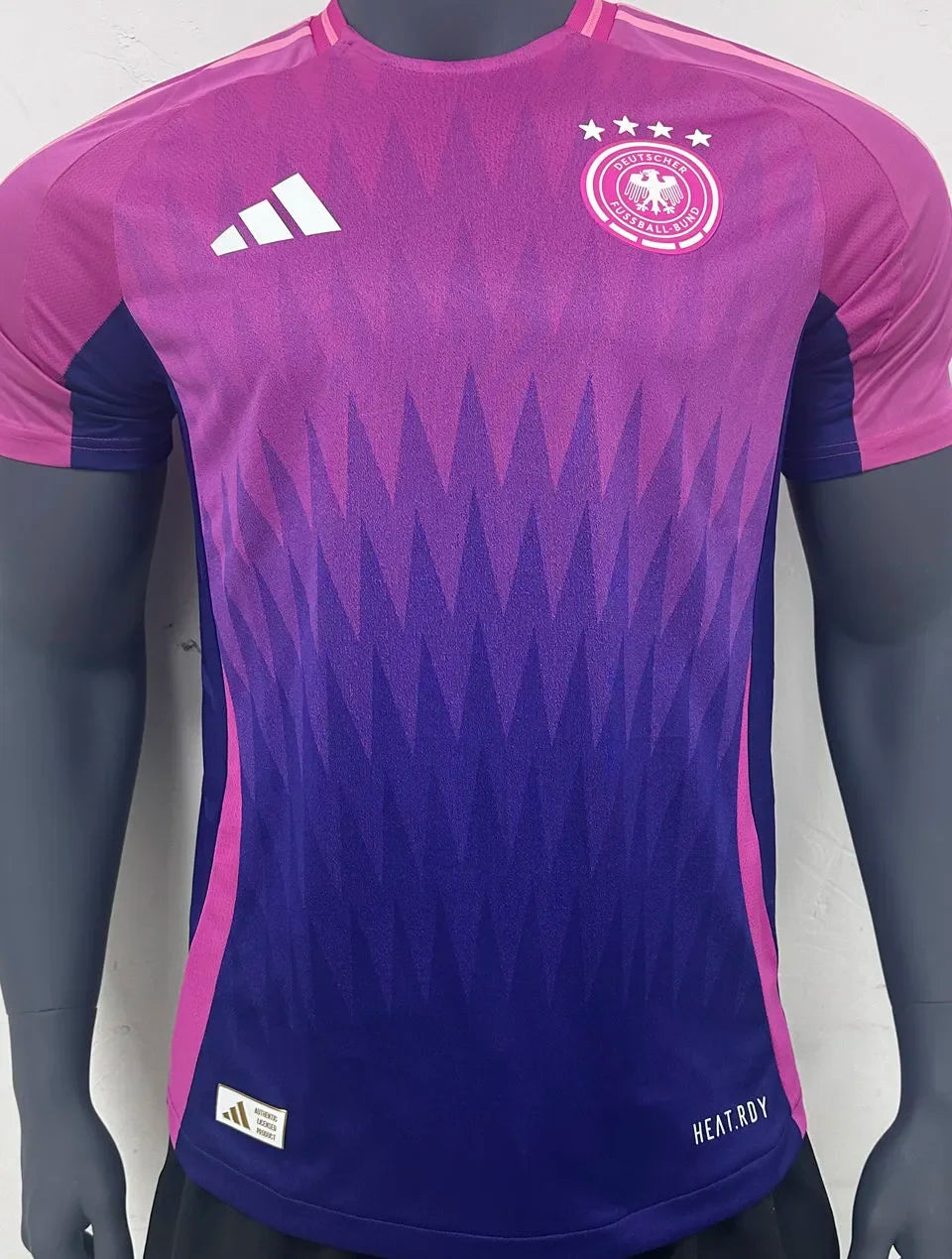 2024/25 Germany Away Pink Player Version Soccer Jersey Back