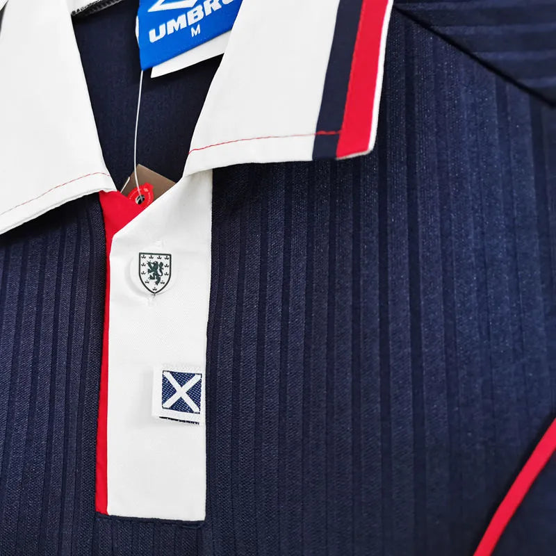 1996/1998 Scotland Home Retro Soccer Jersey Detail 4