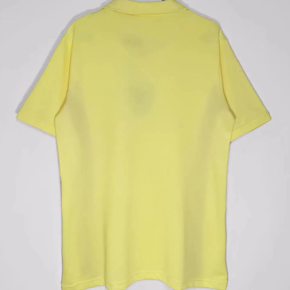 1976/79 Wales Away Yellow Retro Soccer Jersey Back