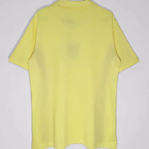 1976/79 Wales Away Yellow Retro Soccer Jersey Back