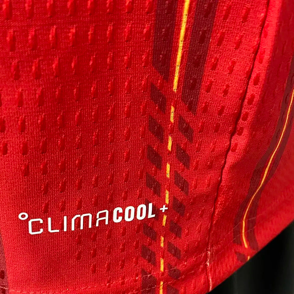 2026/27 Spain Home Red Player Version Soccer Jersey Detail 2