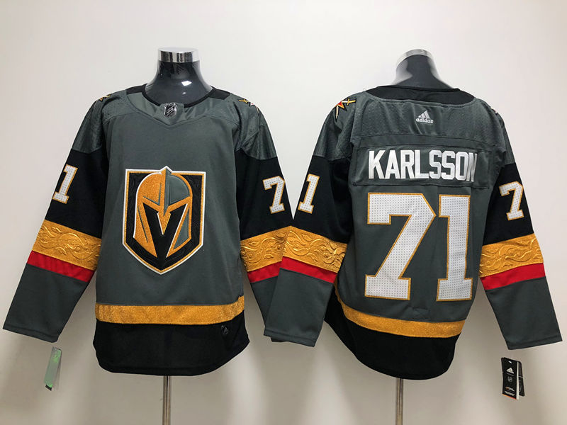 Men's Vegas Golden Knights William Karlsson #71 Gray Breakaway Player Jerseys
