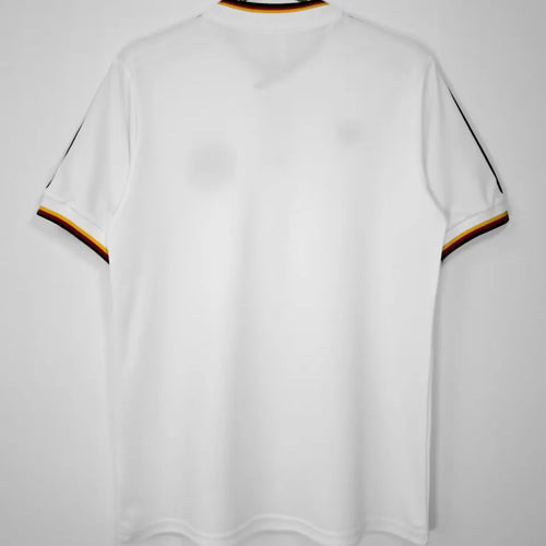 1986 Germany Home White Retro Soccer Jersey Back