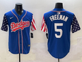 Men's Los Angeles Dodgers Freddie Freeman #5 Royal Replica Player Jerseys