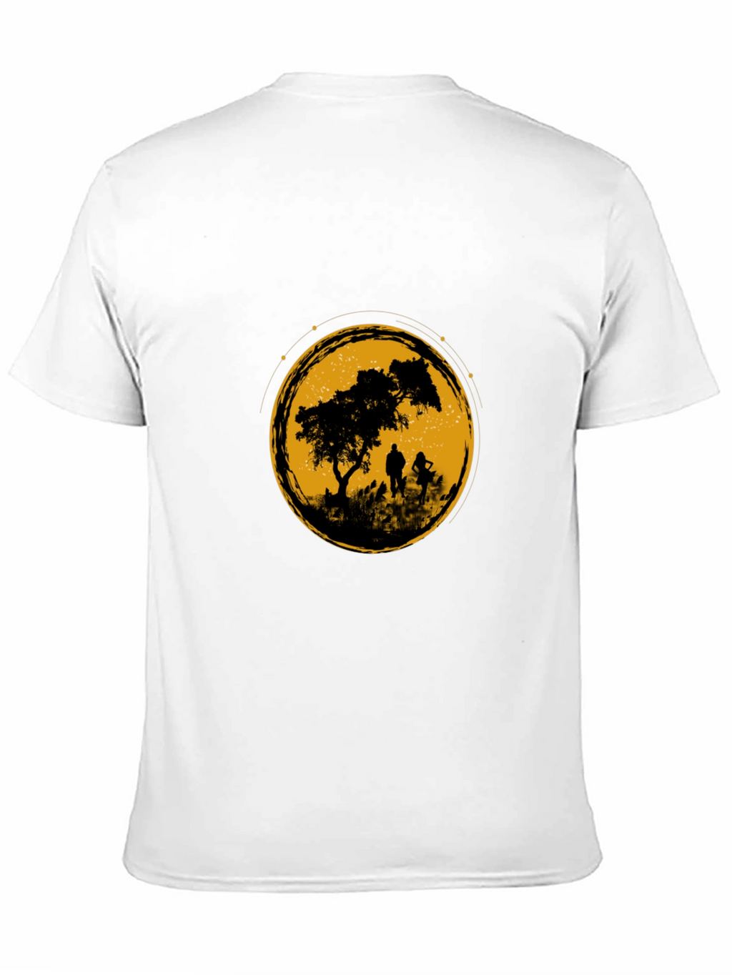 Silhouette Graphic Tee - Black Cotton Blend