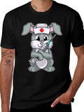 Nurse Bunny Graphic T-Shirt