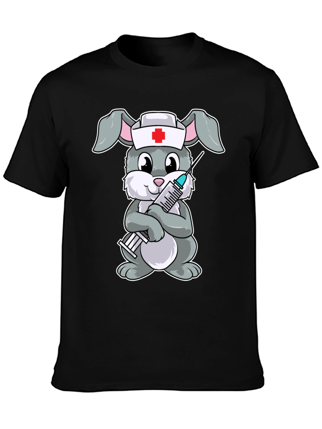 Nurse Bunny Graphic T-Shirt