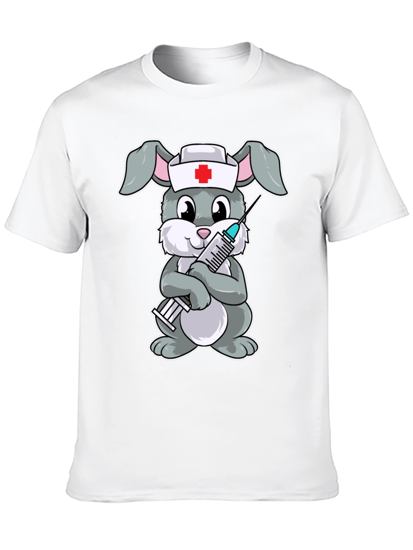 Nurse Bunny Graphic T-Shirt