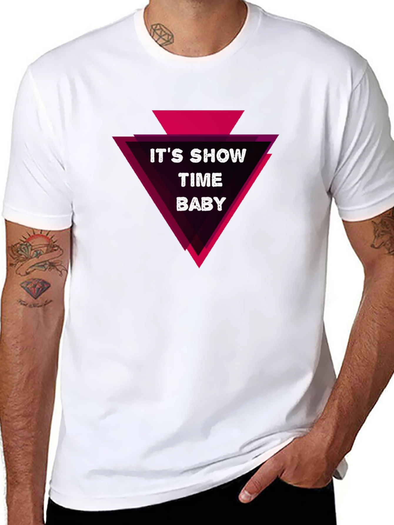 Its Show Time Baby Graphic Tee - Black