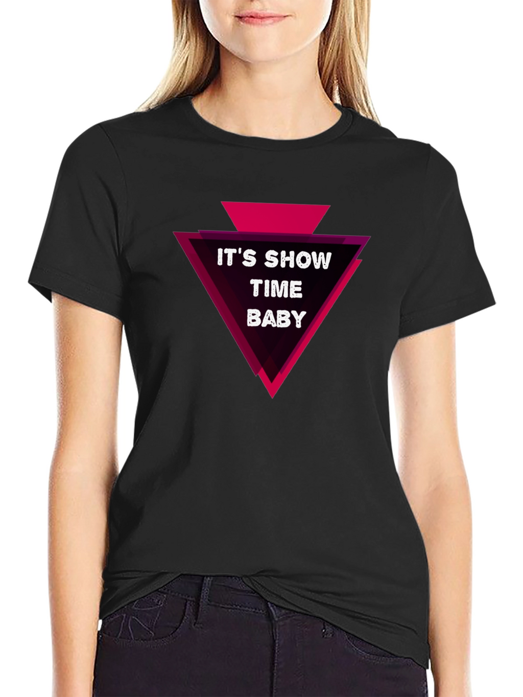 Its Show Time Baby Graphic Tee - Black