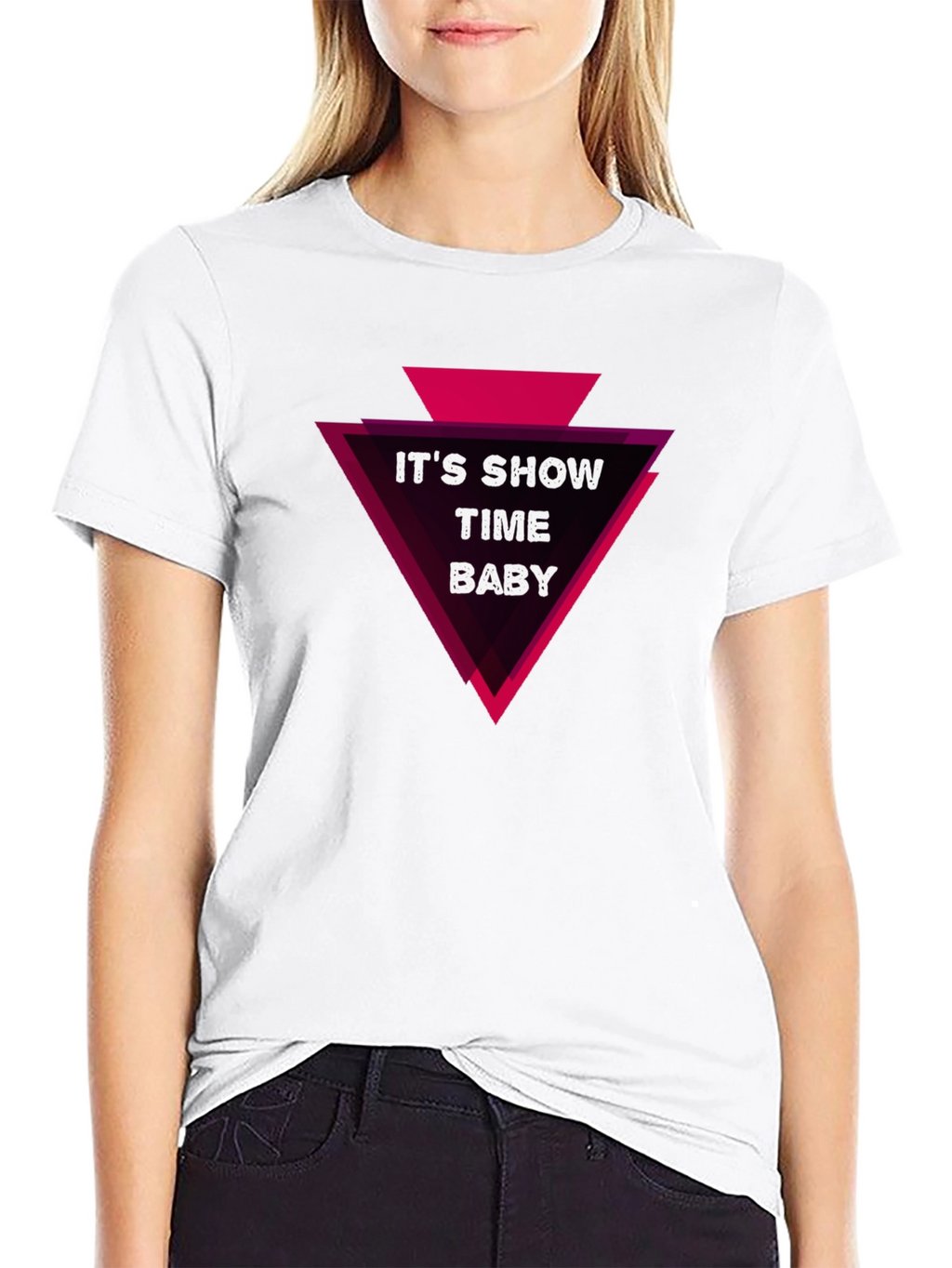 Its Show Time Baby Graphic Tee - Black
