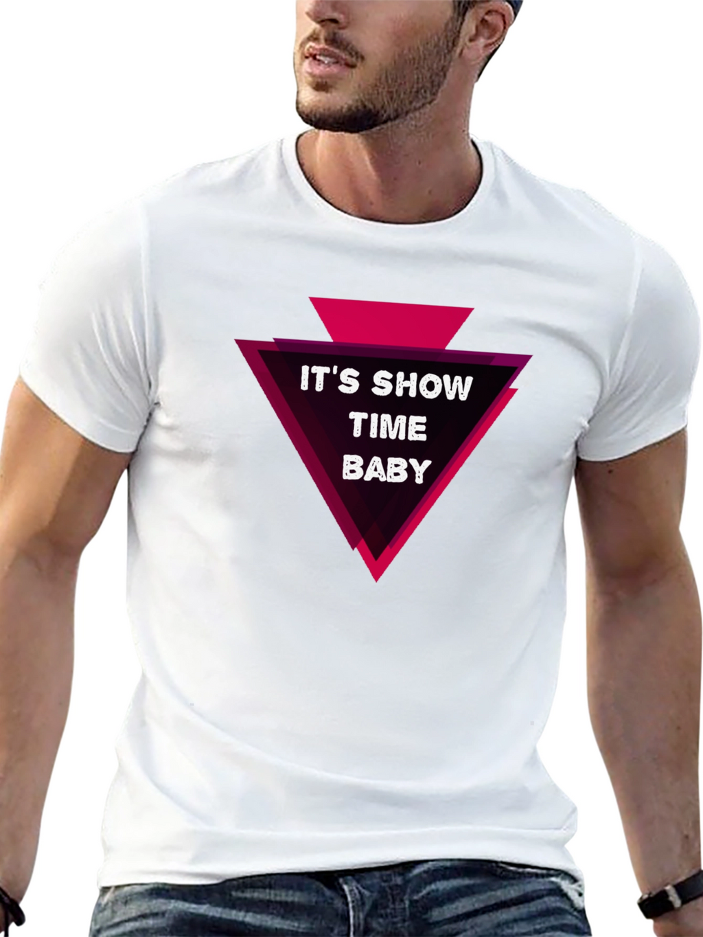 Its Show Time Baby Graphic Tee - Black