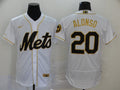 Men's New York Mets Pete Alonso #20 White Authentic Game Jerseys