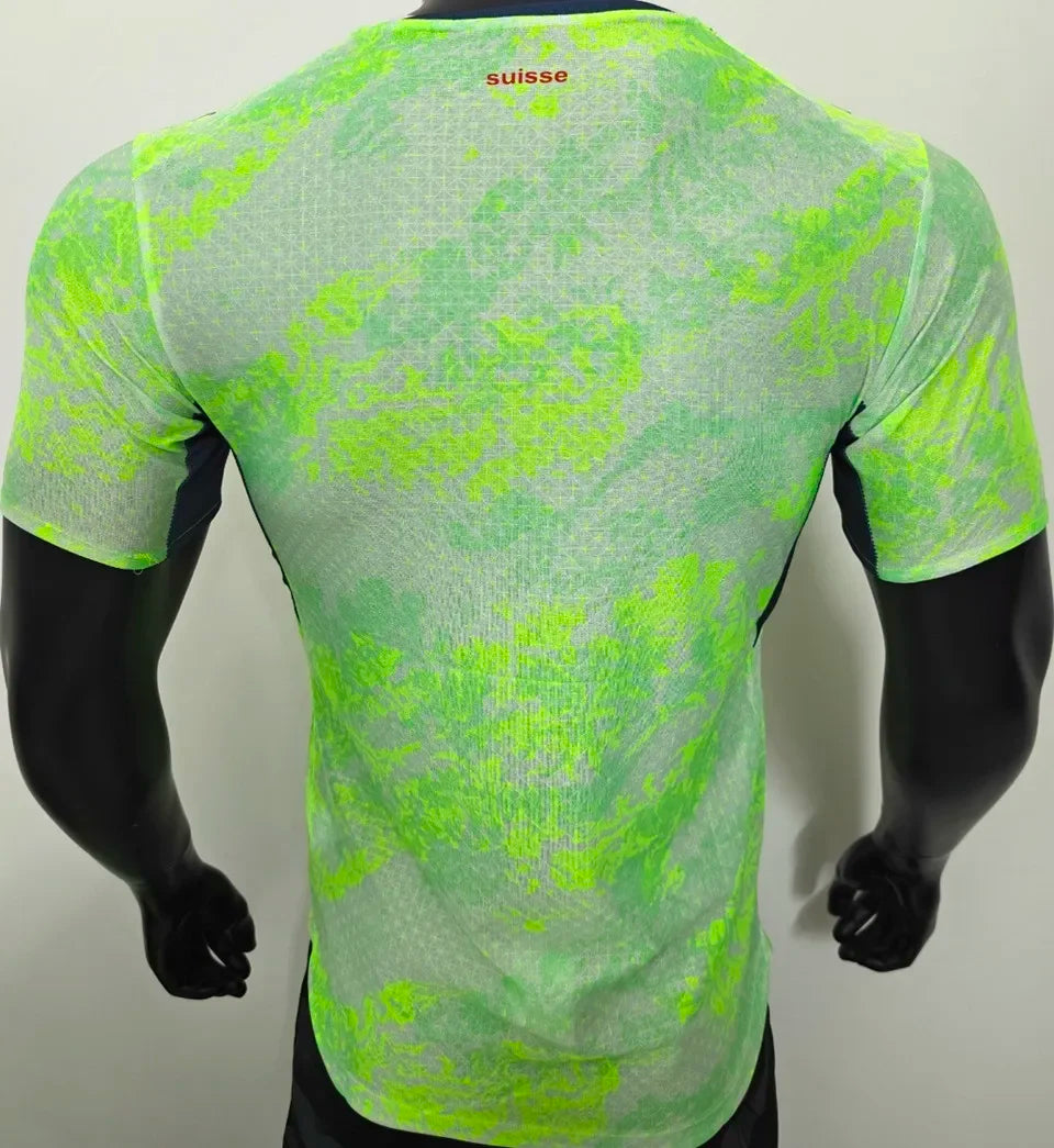 2026/27 Switzerland Away Yellow Player Version Soccer Jersey Detail 2