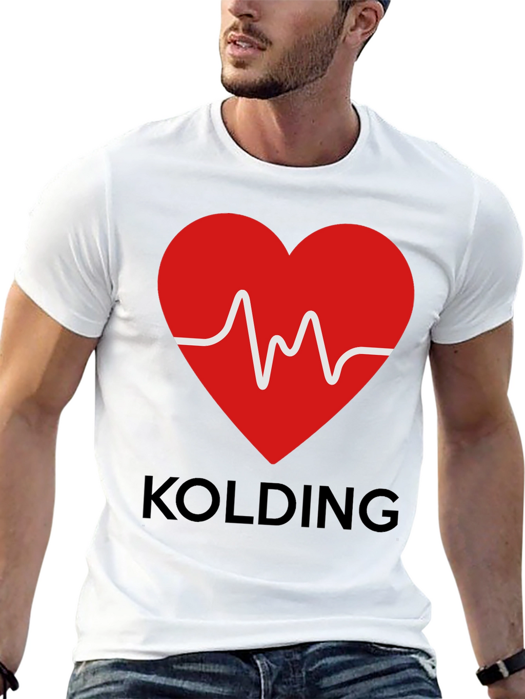 KOLDING Heartbeat Graphic T-Shirt - Stylish & Comfortable