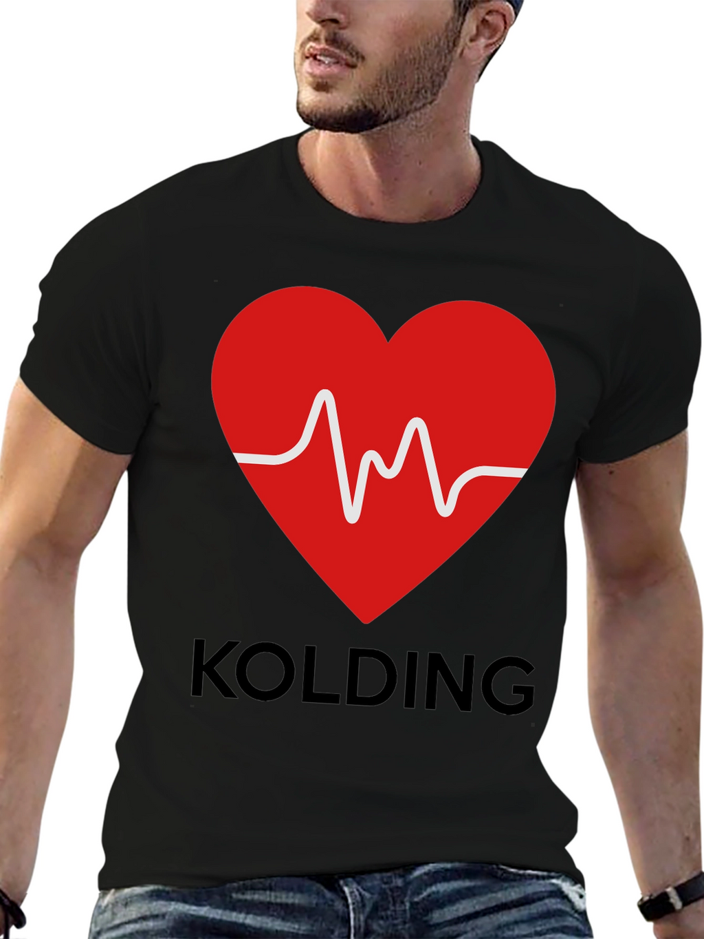KOLDING Heartbeat Graphic T-Shirt - Stylish & Comfortable