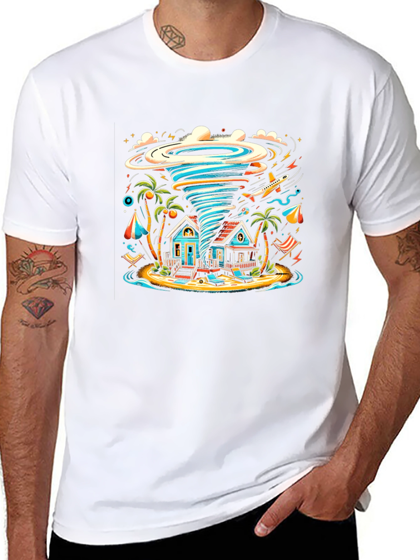 Tropical Tornado T-Shirt - Beach House Hurricane Tee