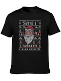 Santas Favorite Claims Adjuster Ugly Christmas Sweater T-Shirt