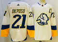Men's Buffalo Sabres Kyle Okposo #21 White Player Jerseys