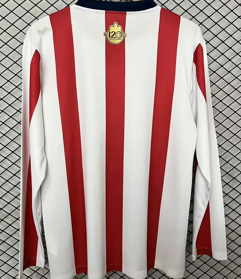 2026/27 Chivas 120th Anniversary Edition Retro Long Sleeve Soccer Jersey Item NO.: 2148704 Back