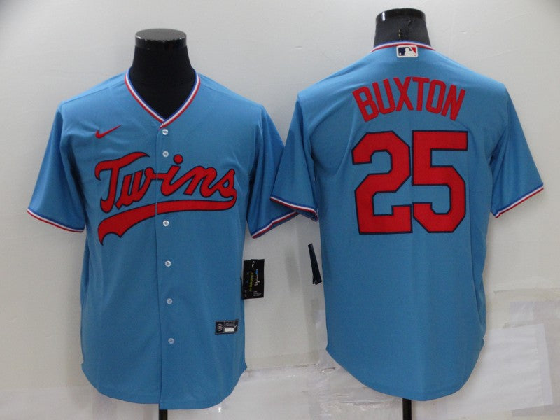 Men's Minnesota Twins Byron Buxton #25 Blue Replica Player Jerseys