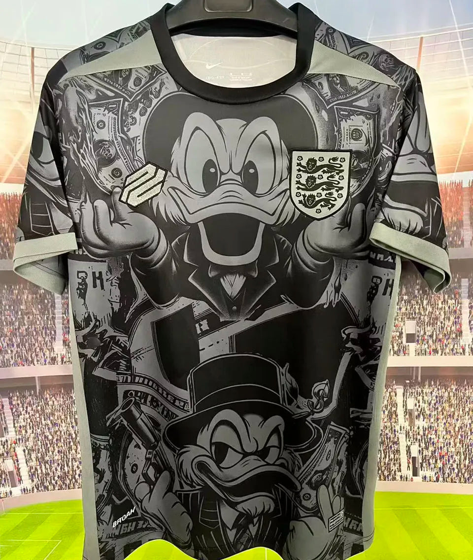 2026 England Special Edition Fans Soccer Jersey 唐老鸭 Front