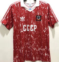 1990 CCCP Home Red Retro Soccer Jersey Front
