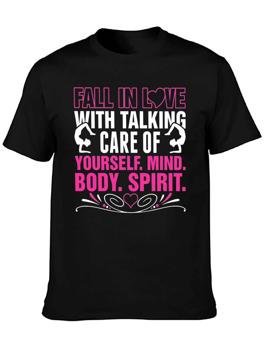 Fall in Love Self-Care T-Shirt Black