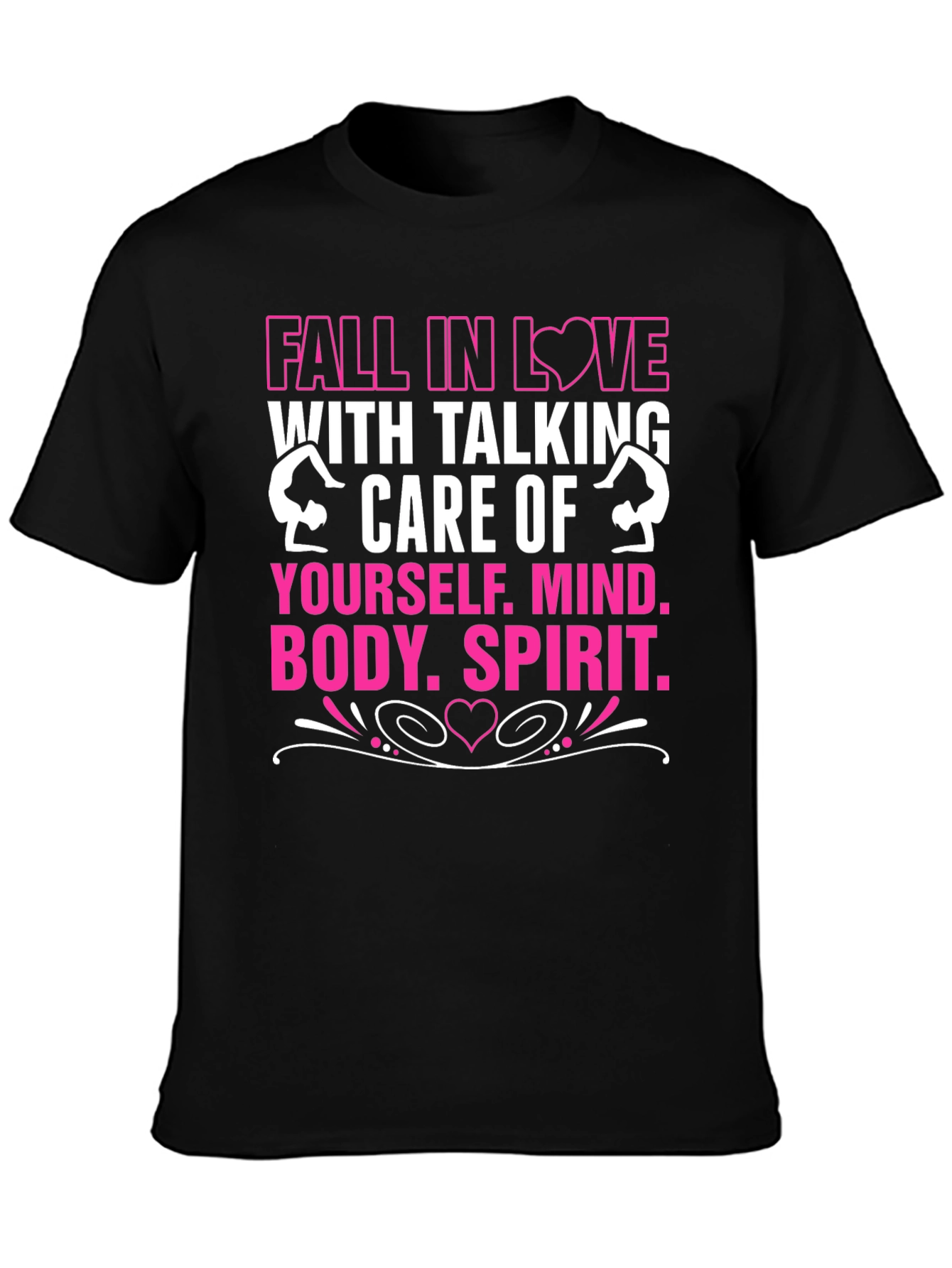 Fall in Love Self-Care T-Shirt Black