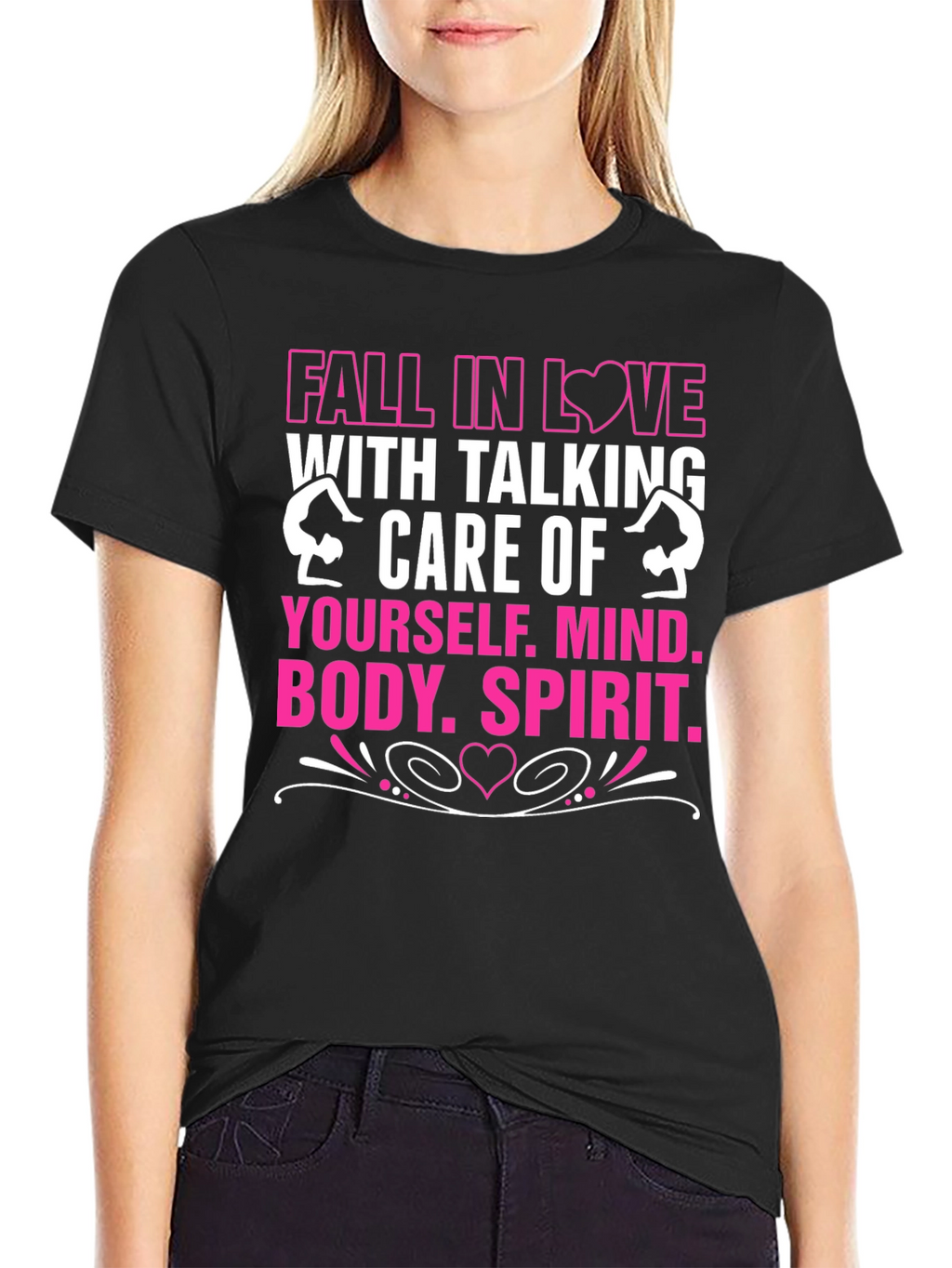 Fall in Love Self-Care T-Shirt Black