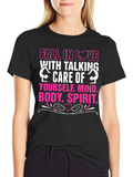 Fall in Love Self-Care T-Shirt Black