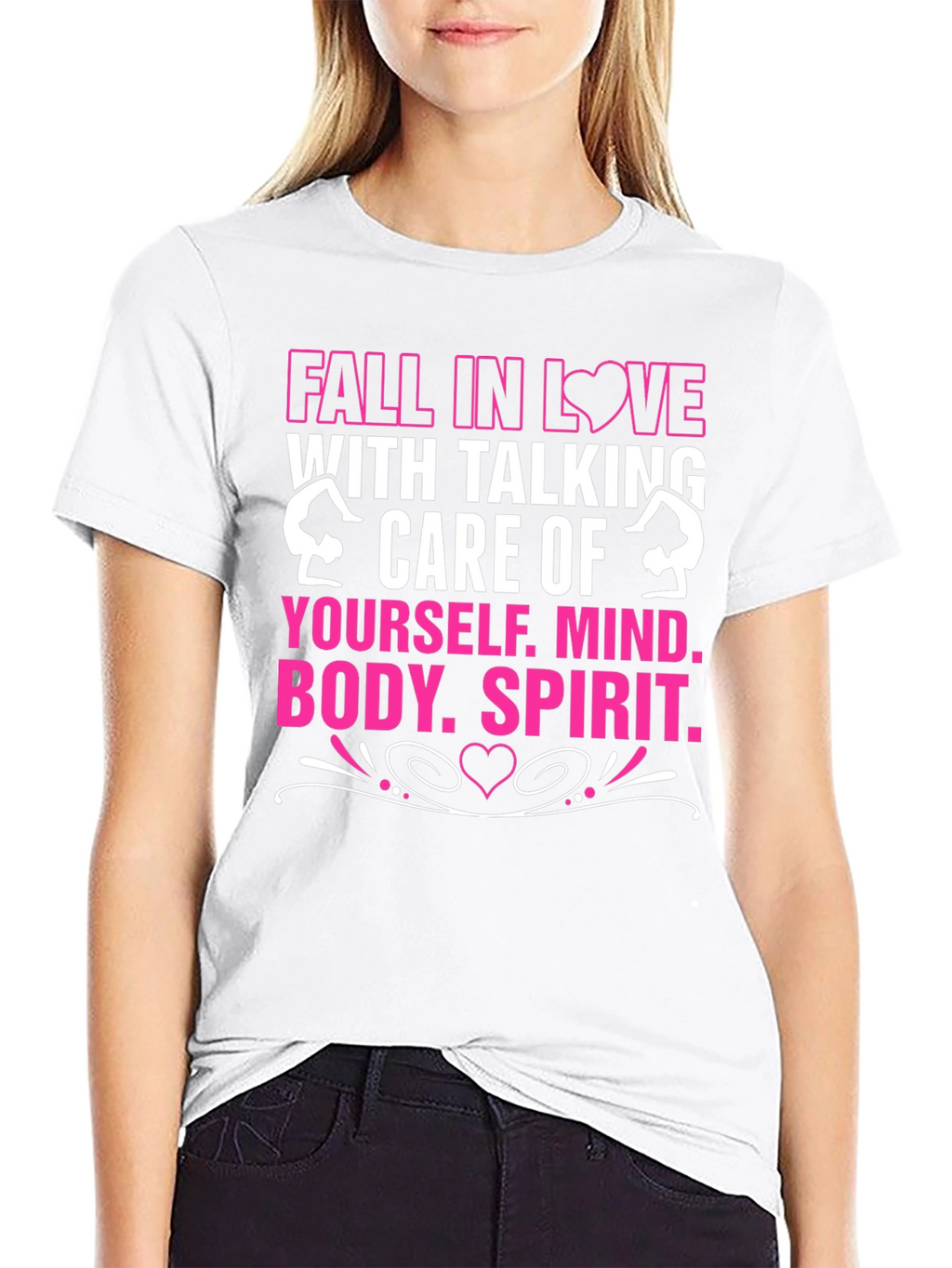 Fall in Love Self-Care T-Shirt Black