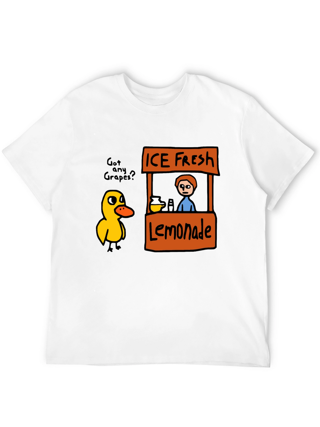 Funny Duck Lemonade Stand Graphic T-Shirt