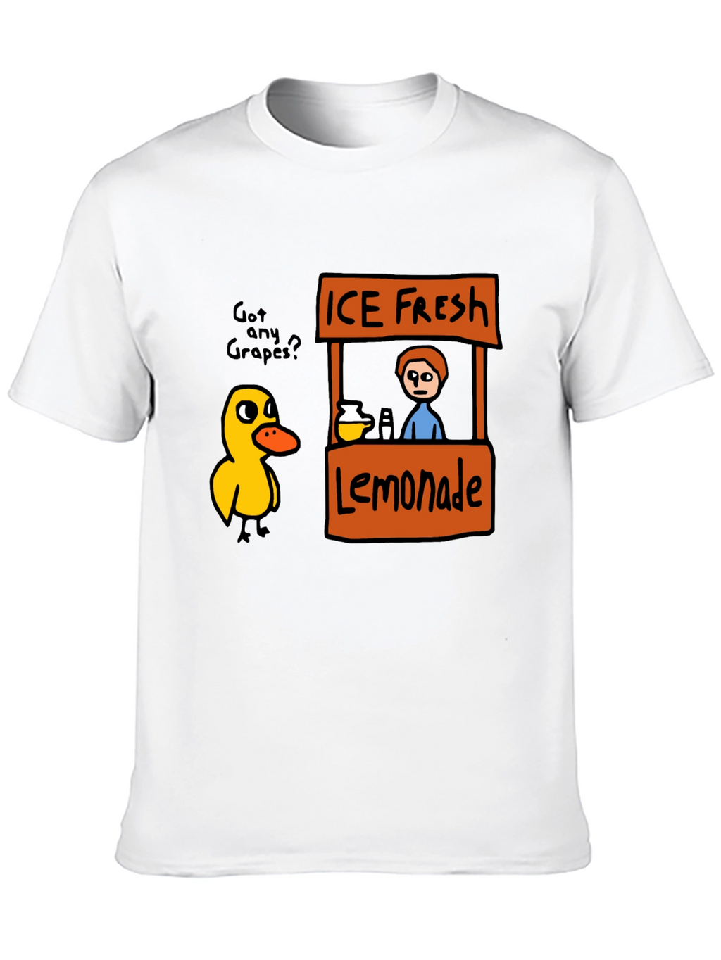 Funny Duck Lemonade Stand Graphic T-Shirt