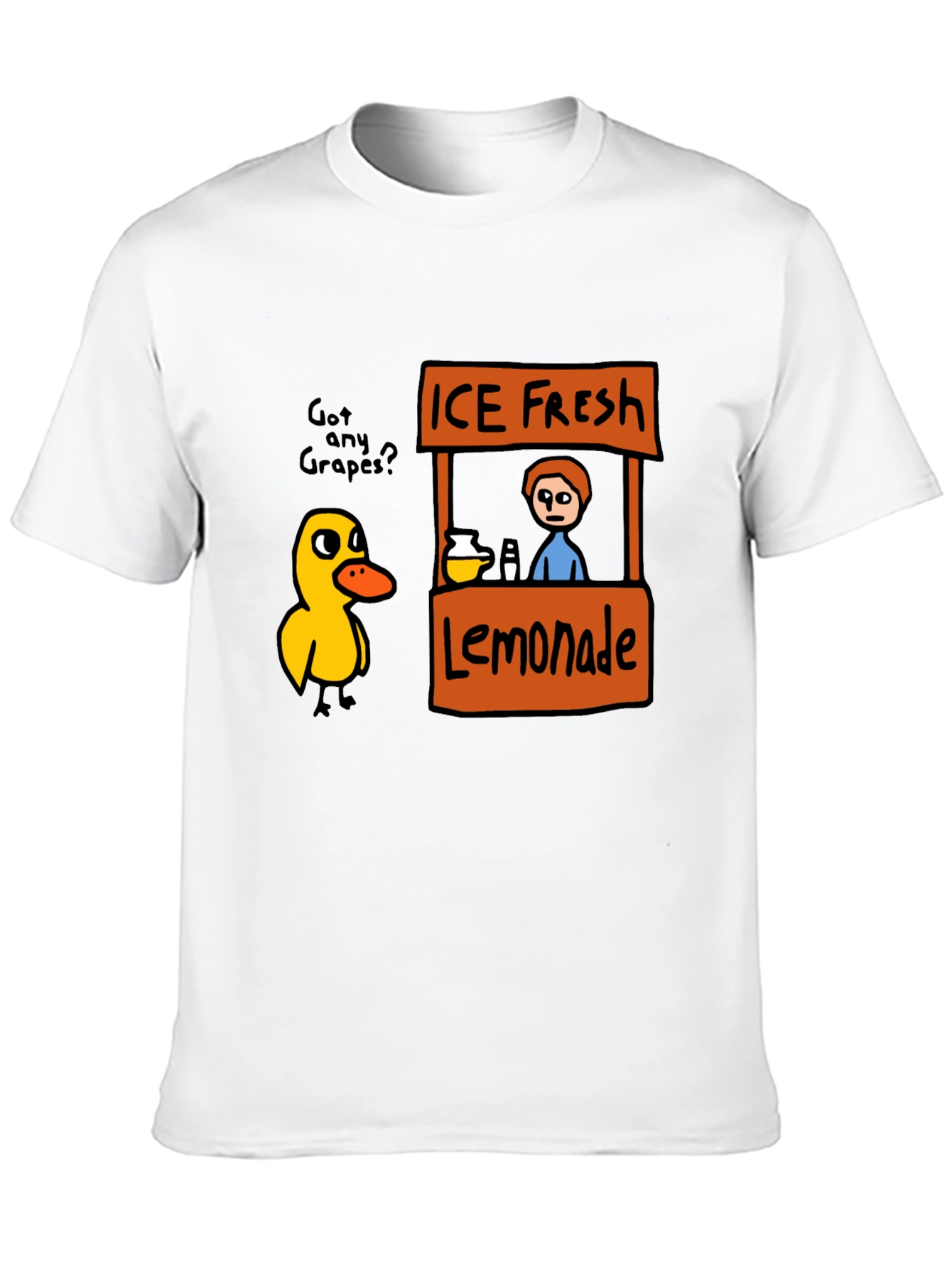Funny Duck Lemonade Stand Graphic T-Shirt