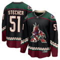 Men's Arizona Coyotes Troy Stecher #51 Black Home Breakaway Player Jerseys
