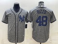 Men's New York Yankees Anthony Rizzo #48 Gray Replica Player Jerseys