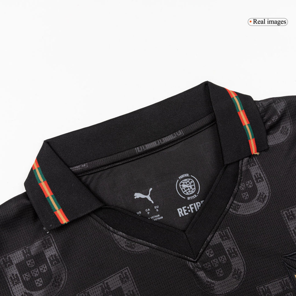 Portugal Concept Special Soccer Jersey World Cup 2026 Black Image 4