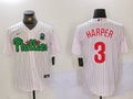 Men's Philadelphia Phillies Bryce Harper #3 White Limited Player Jerseys