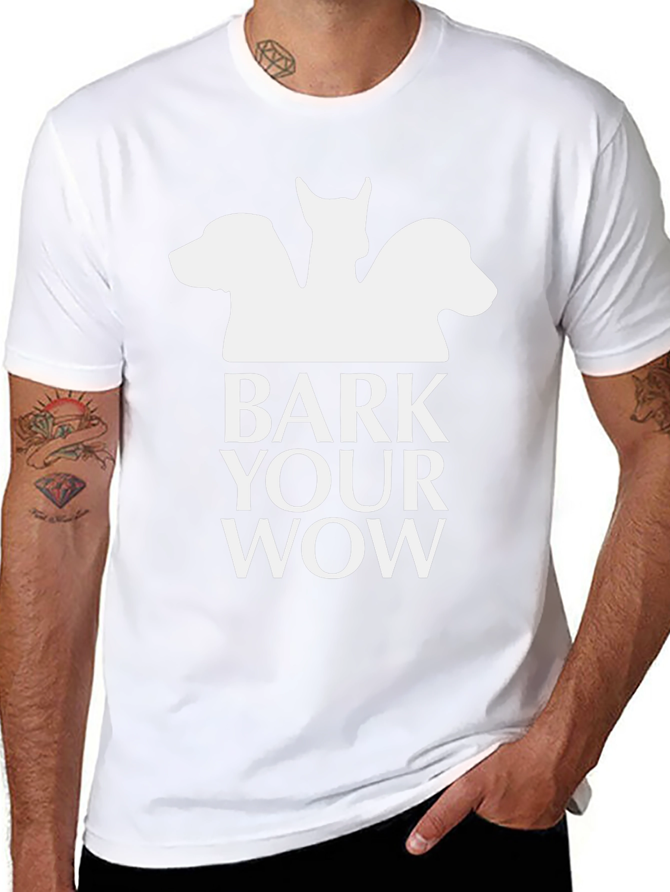 Bark Your Wow Graphic Tee - Unique Dog & Cat Design