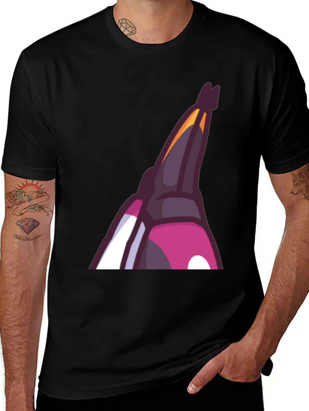 Crewmate Character Graphic Black Tee