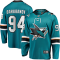 Men's San Jose Sharks Alexander Barabanov #94 Teal Breakaway Player Jerseys